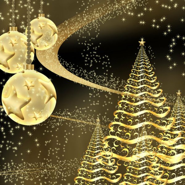 С новым годом открытка эффектная