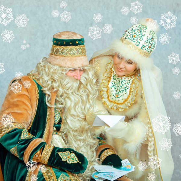 Кыш Бабай и кар кызы