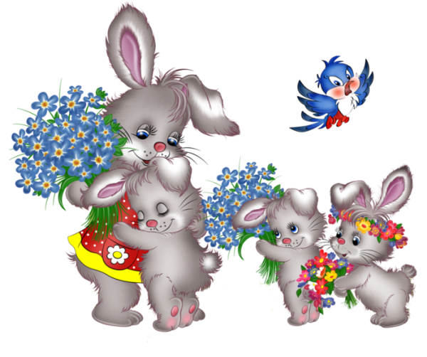 Открытки с зайчиками