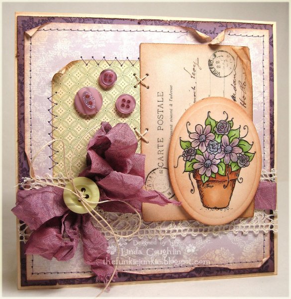 Открытка в стиле hand made