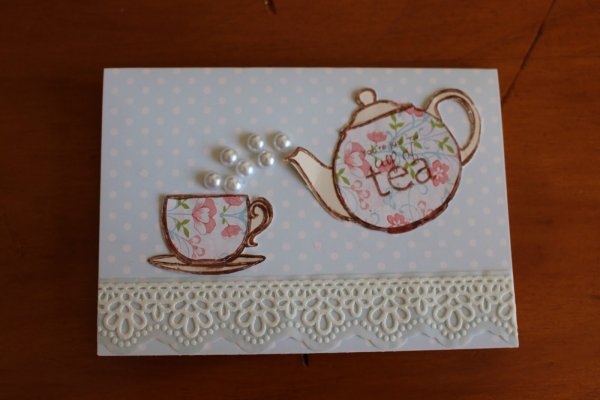 Красивая открытка хенд мейд