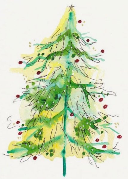 Нарисовать елку