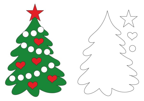 Новогодняя елка Апплика