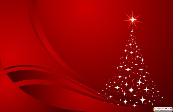 Новогодняя открытка красная