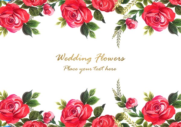 Цветочный фон для открытки вектор