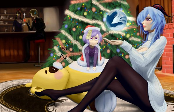 Новогодние персонажи Геншин Импакт