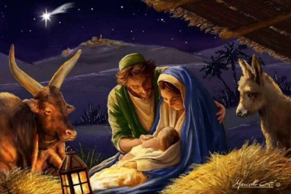 Джотто, Рождество Христово. Рождение Иисуса