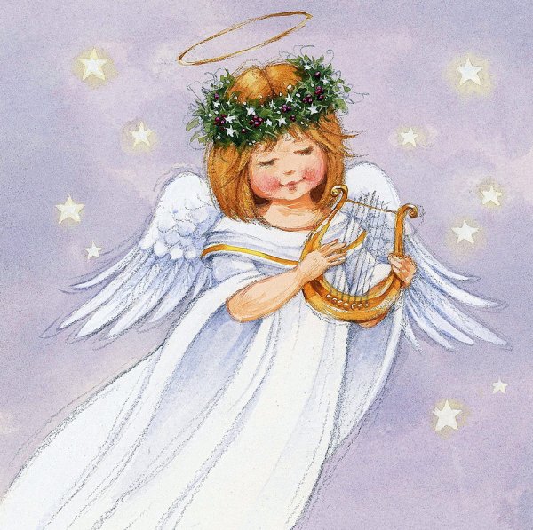 Художник Хейзел Линкольн Рождественский ангел