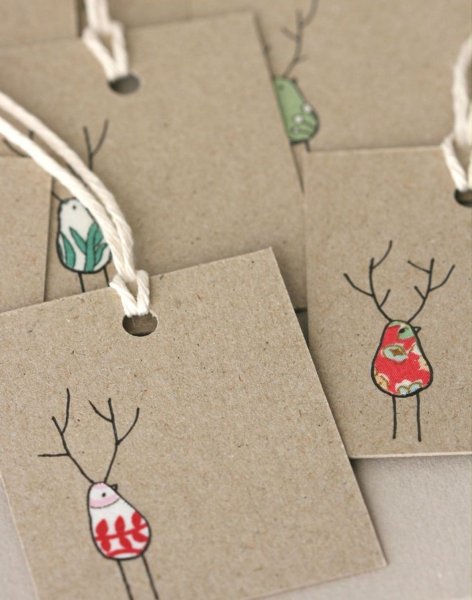 Крафтовые конверты новогодние