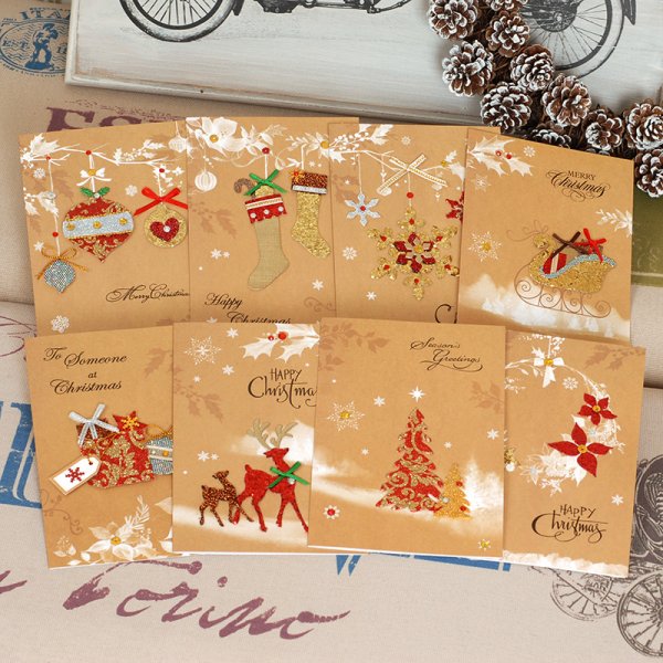 Открытки новый год хенд мейд