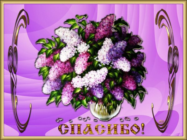 Мерцающие открытки с благодарностью