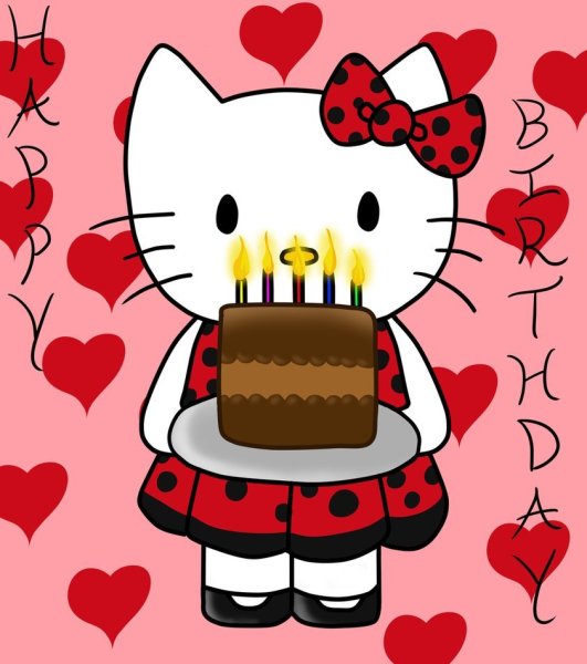 Китти открытка