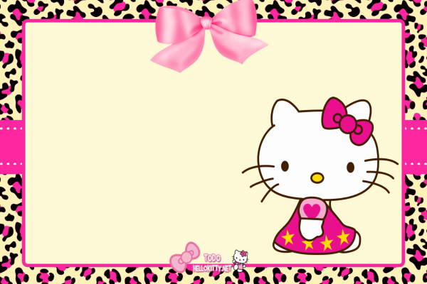 Пригласительные hello Kitty