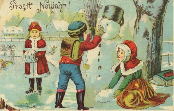 Дореволюционная Рождественская открытка