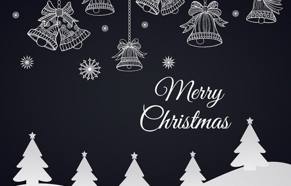 Новогодние открытки Минимализм