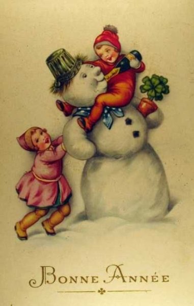 Викторианские открытки с Рождеством