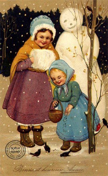 Винтажные новогодние открытки