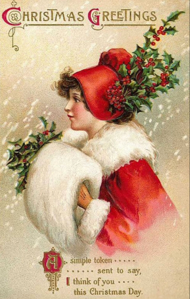 Новый год старинные открытки