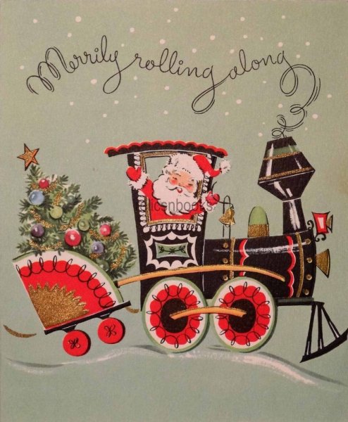 Винтажная Новогодняя открытка