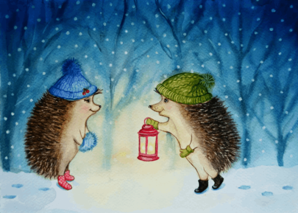 Милый Ежик новый год