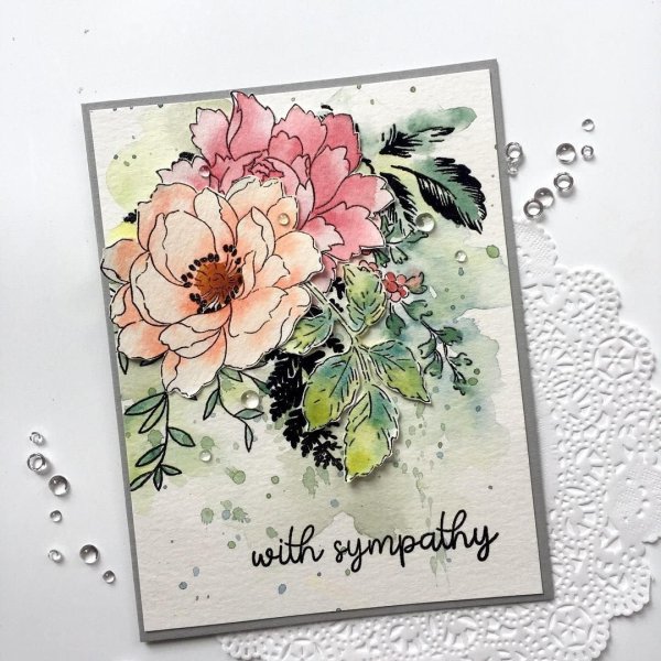 Открытка маркерами с днем рождения