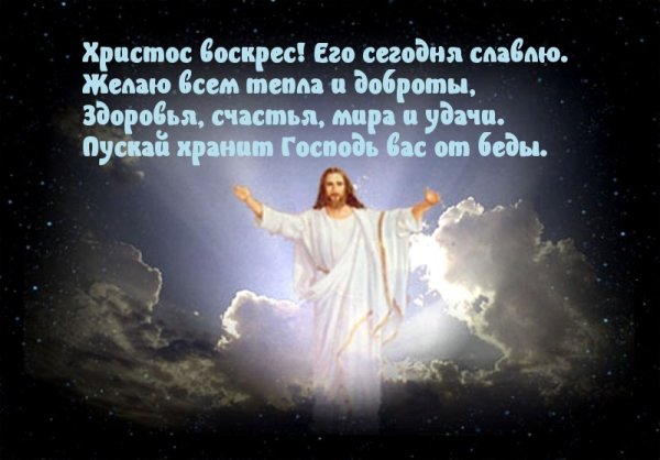 Иисус Христос воскрес поздравления