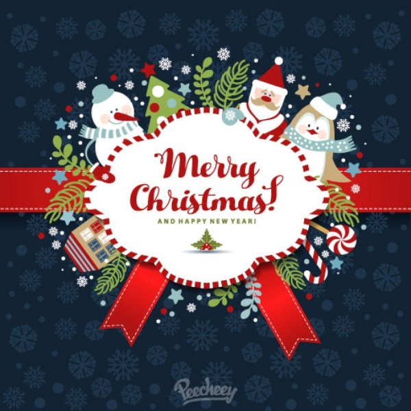 Happy Christmas открытка