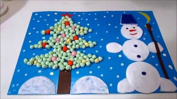 Аппликация. Новый год