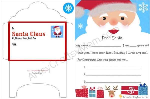 A Letter to Santa Claus Worksheet