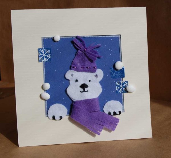 Объемная открытка на новый год