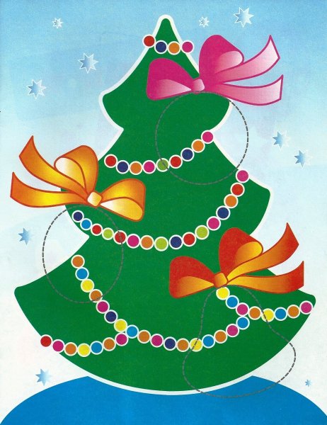 Новогодние открытки детскими руками