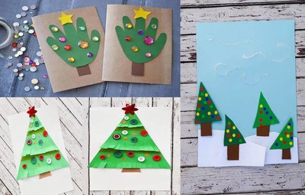 Новогодняя открытка своими руками