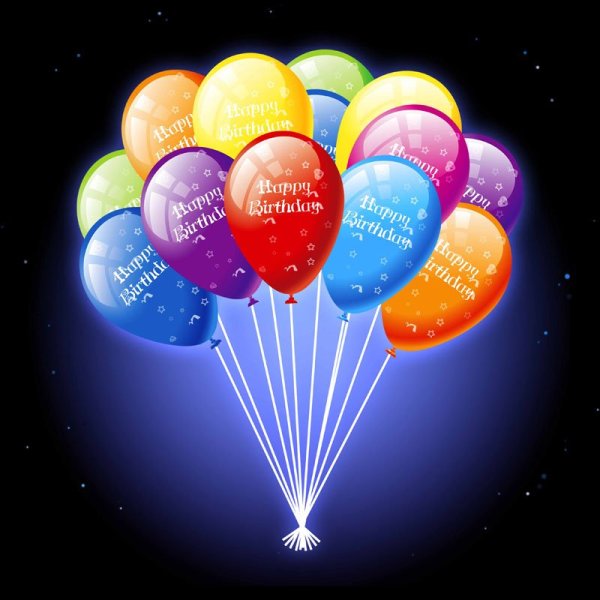 С днём рождения шарики