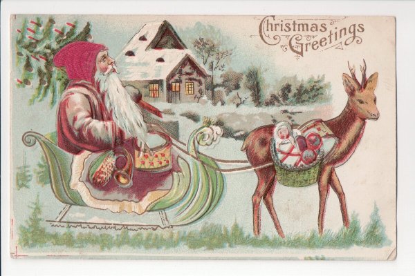 Рождественская открытка США