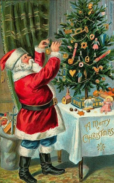 Старинные новогодние открытки