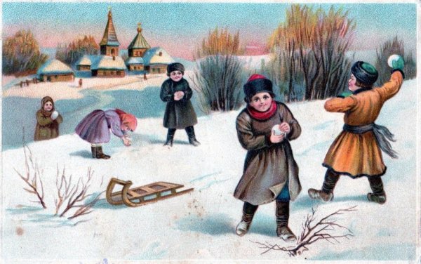 Старинные открытки с Рождеством