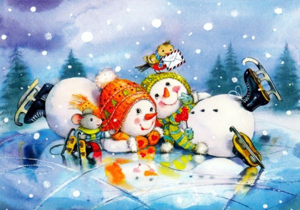 Евгения Чистотина Снеговик