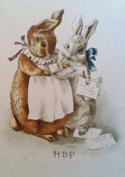 Старинные открытки с зайцами