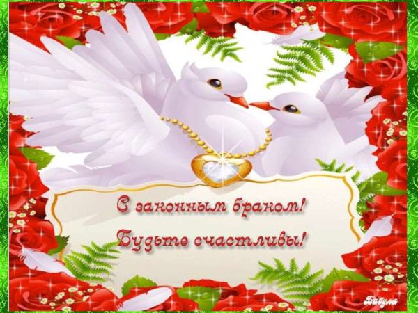 Открытки с законным браком