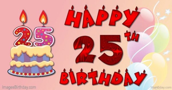 Открытки с юбилеем 25 лет девушке прикольные