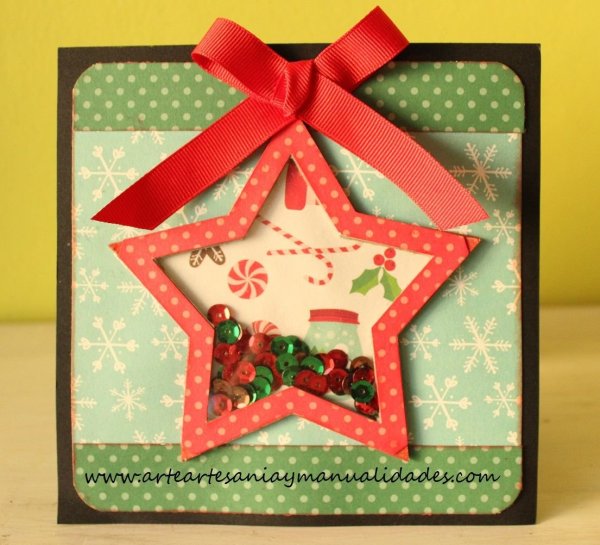 Скрапбукинг новый год шейкер