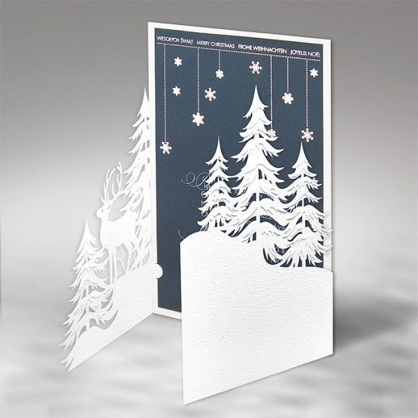 Объемная Новогодняя открытка