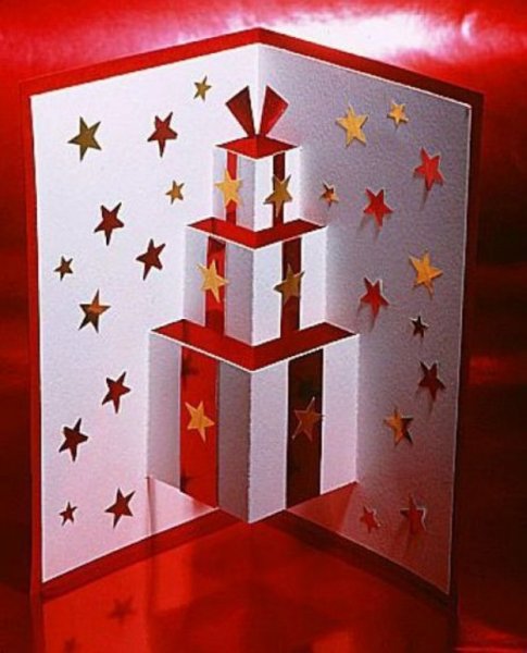 Объемная Новогодняя открытка