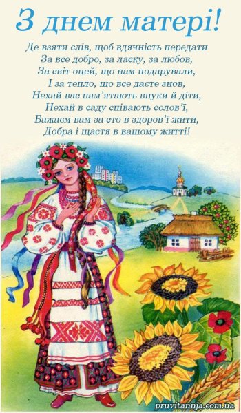 Поздравление с днем рождения на украинском