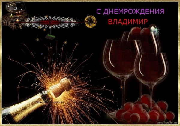 Владимирс днём рождения