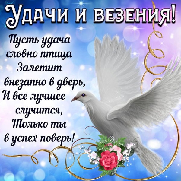 Открытки с пожеланием удачи