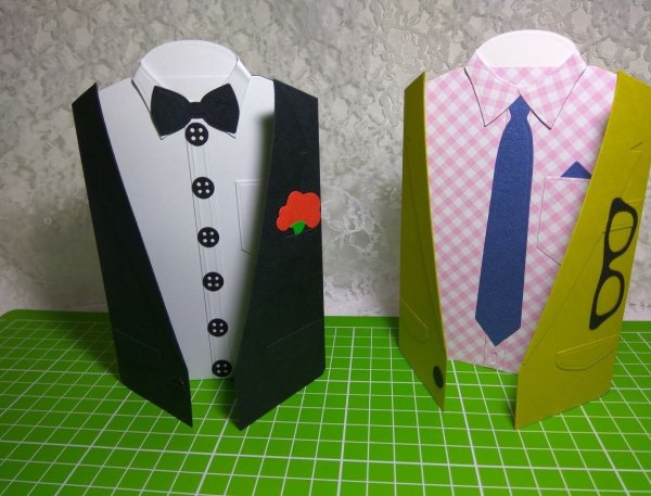 Открытка мужская рубашка