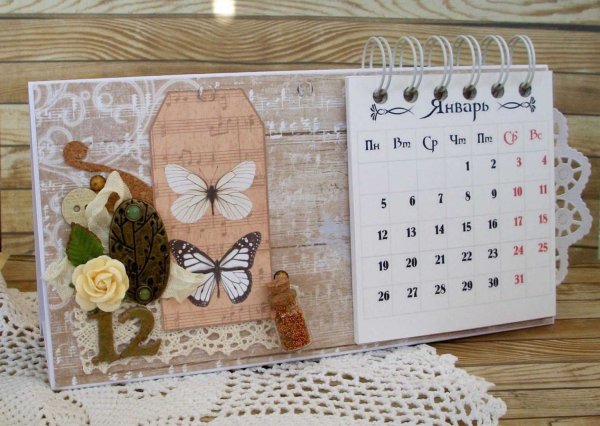 Настольный календарь своими руками