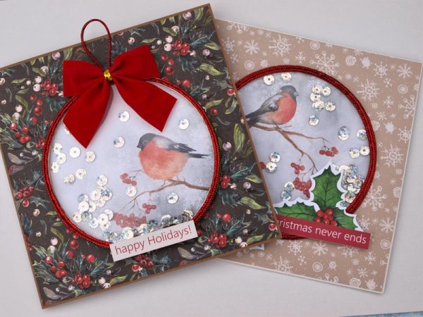 Скрапбукинг новый год шейкер