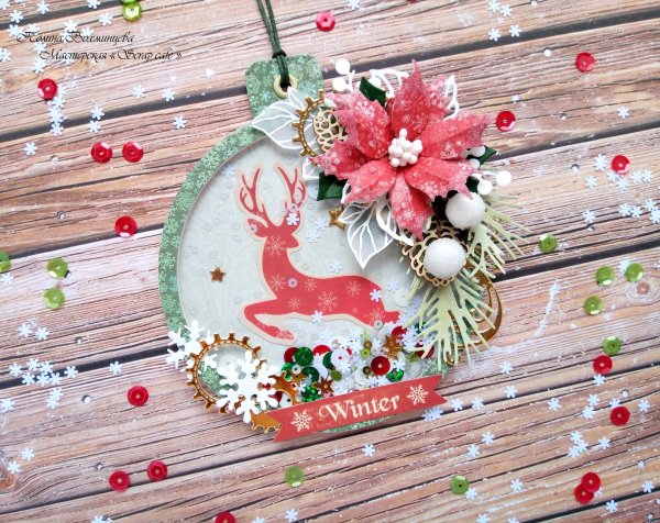 Новогодний шейкер Скрапбукинг